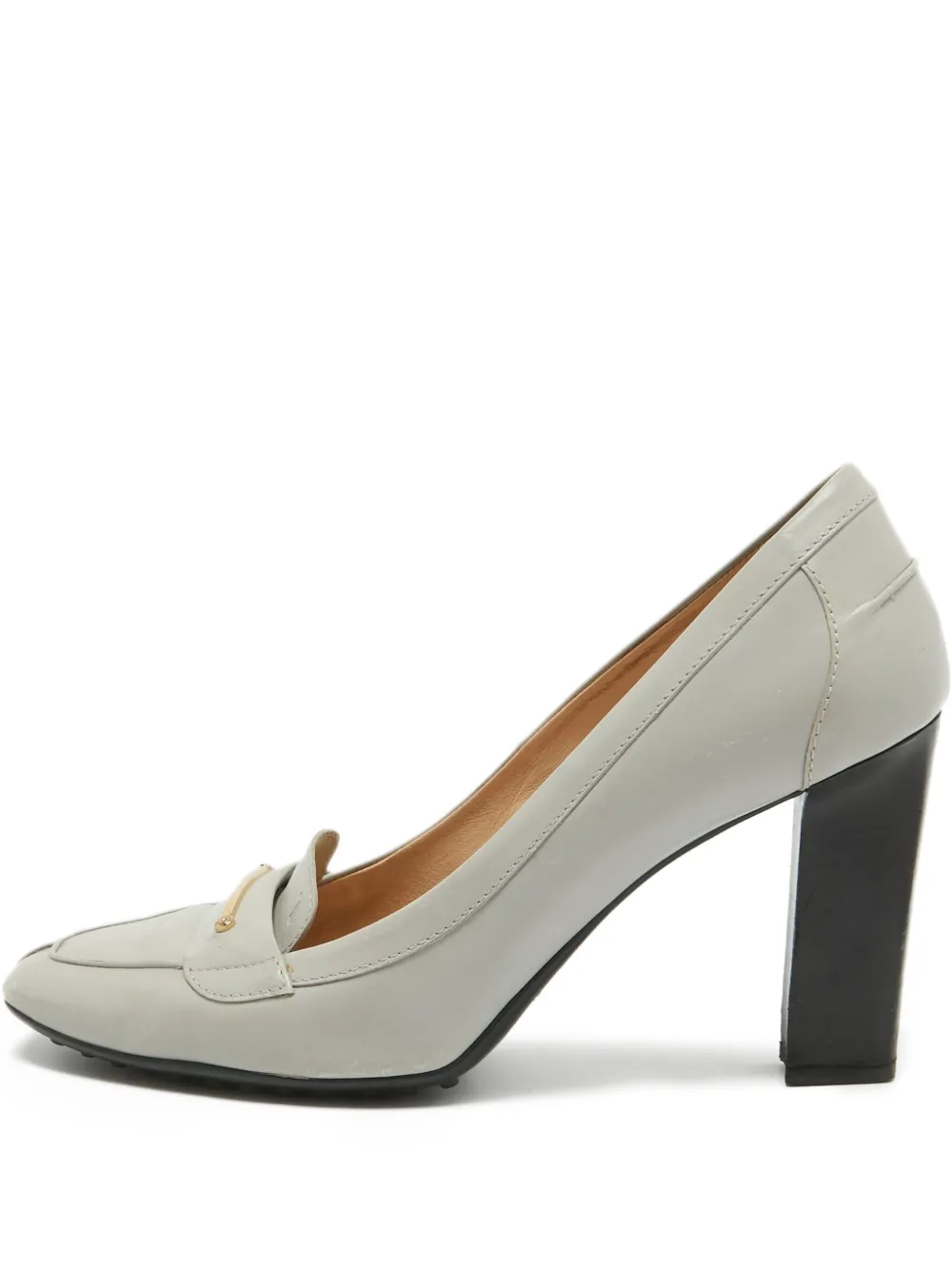 Tod's Vintage 95mm leather pumps | Grey | Image 1