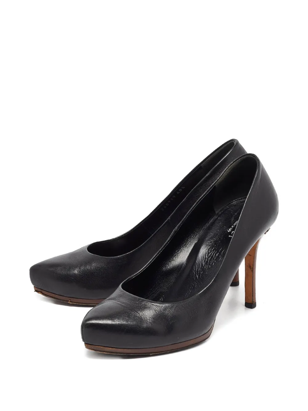 Gucci Pre-Owned 2024 100 mm leren pumps - Zwart