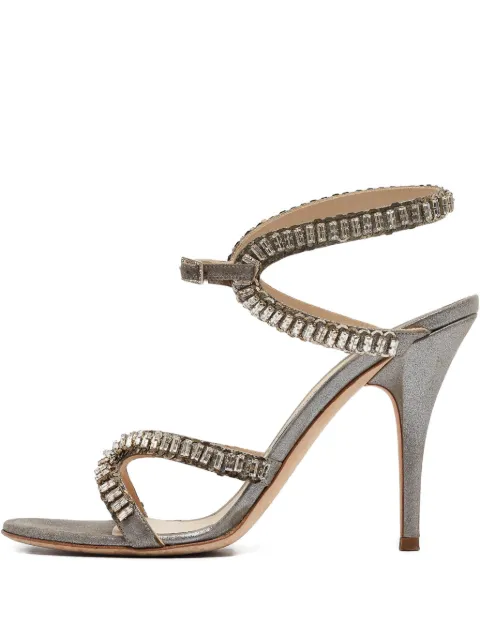 Jimmy Choo Pre-Owned sandalias con hebilla con cristales
