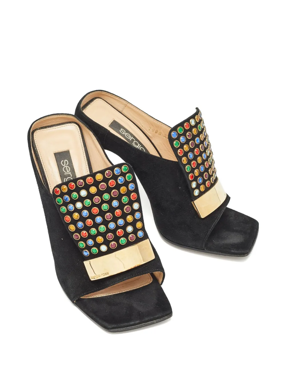 Sergio Rossi Vintage 105mm embellished heeled sandals | Image 2