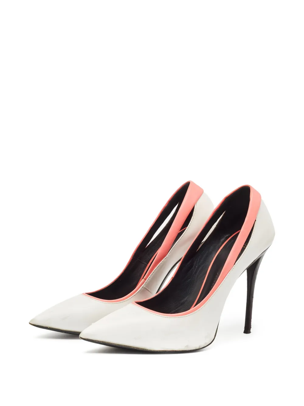Giuseppe Zanotti Vintage 110 mm pumps met stilettohak en puntige neus - Wit