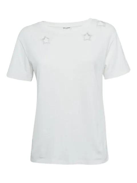 Saint Laurent Pre-Owned star-motif T-shirt 