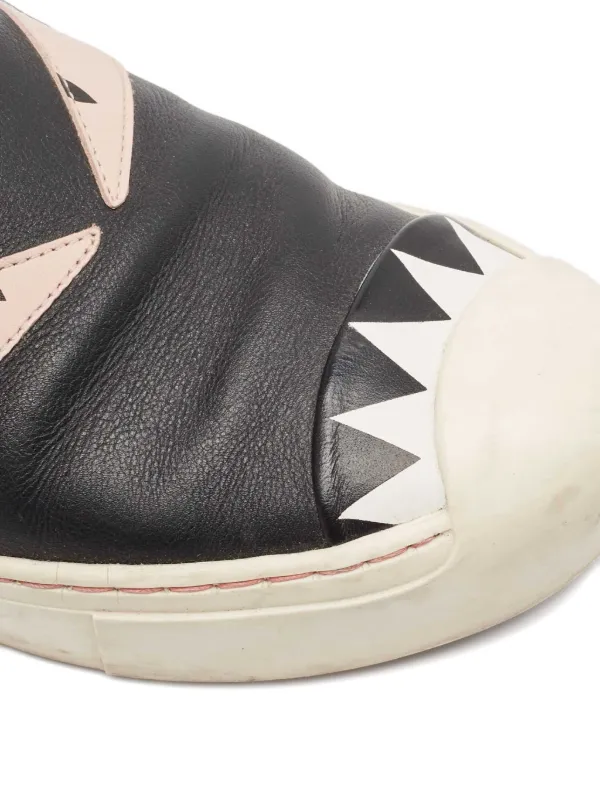 Fendi Pre-Owned Monster スリッポンスニーカー | ブラック | FARFETCH JP