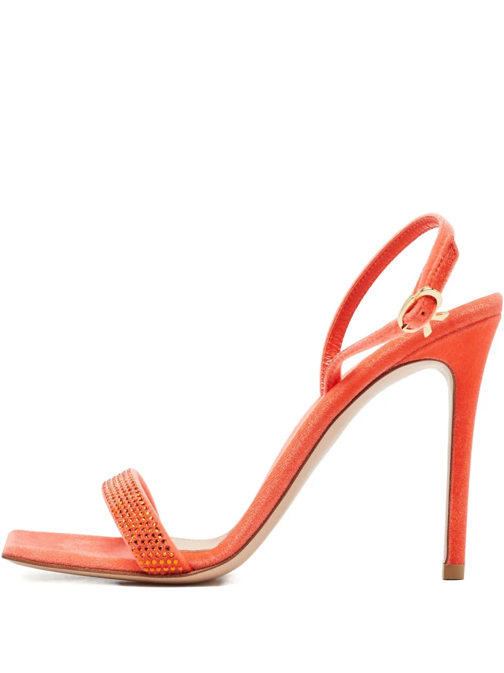 Gianvito Rossi 105mm leather heeled sandals | Red | Image 1