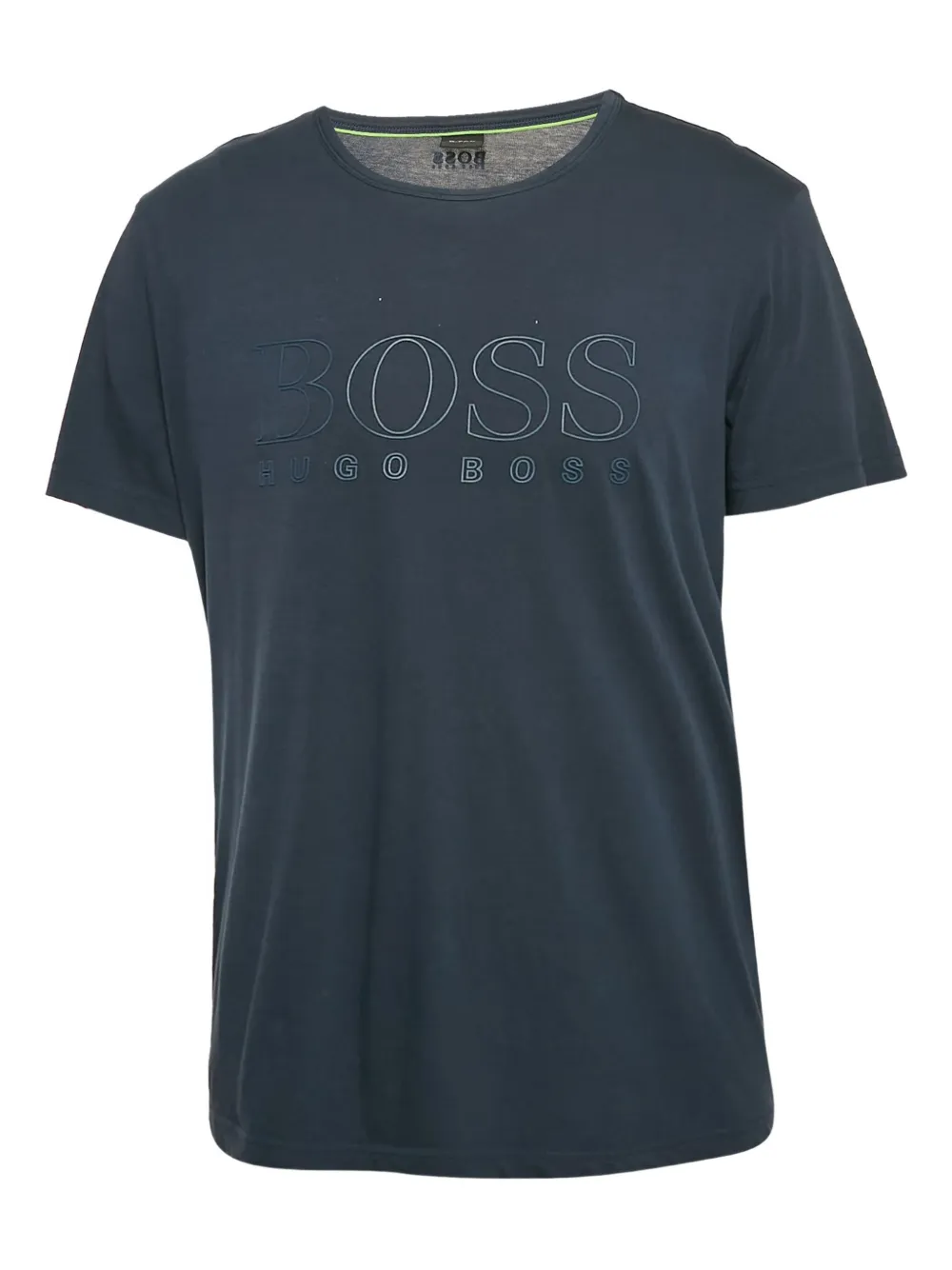 BOSS embroidered-logo cotton T-shirt | Blue | Image 1