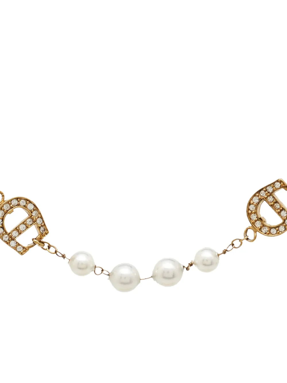Aigner Vintage pulsera con apliques de perla y logo | Image 2