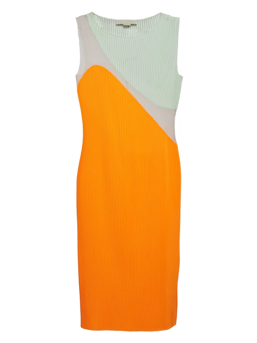 Stella McCartney Pre-Owned colour-block midi dress | Orange | Image 1