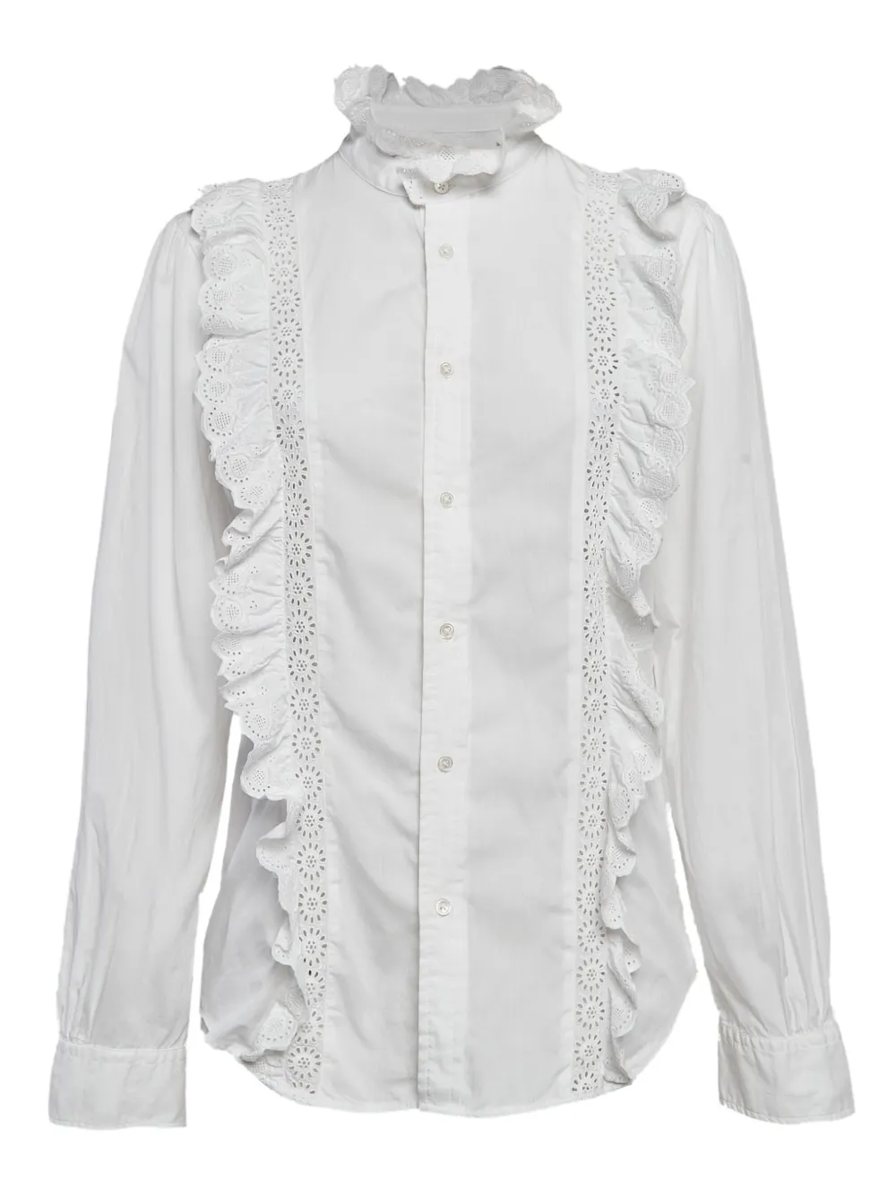 Polo Ralph Lauren Vintage ruffled broderie-anglaise shirt | White | Image 1