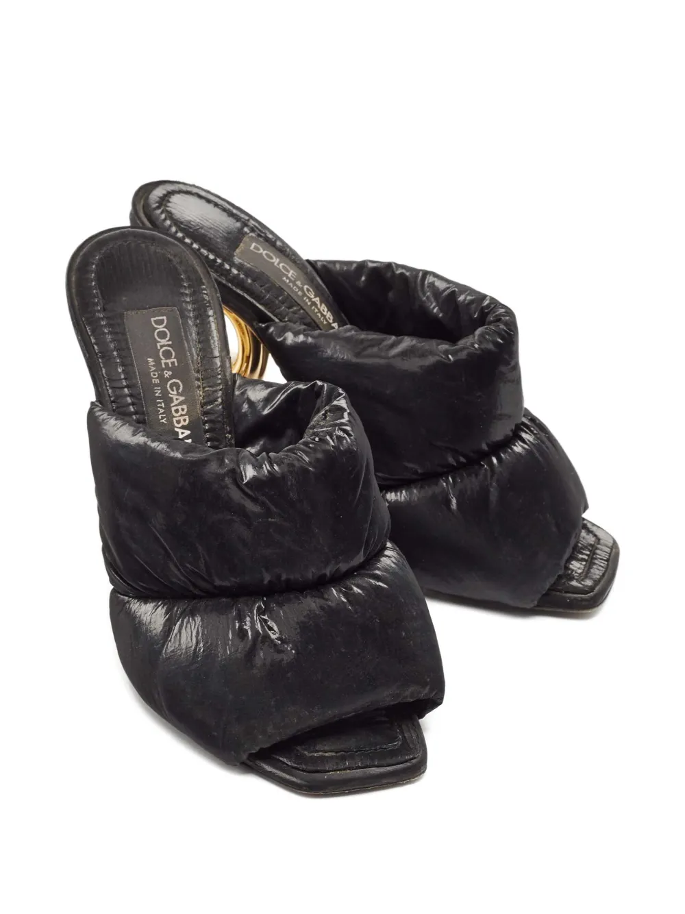Dolce & Gabbana Pre-Owned 2024 110mm logo-heel padded heeled sandals | Image 2