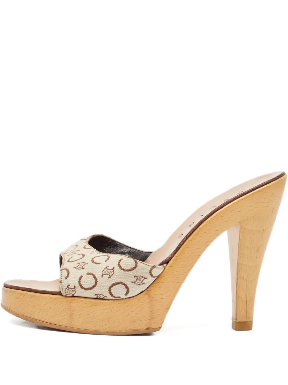 Céline Pre-Owned 120mm platform sandals | Neutrals | Image 1