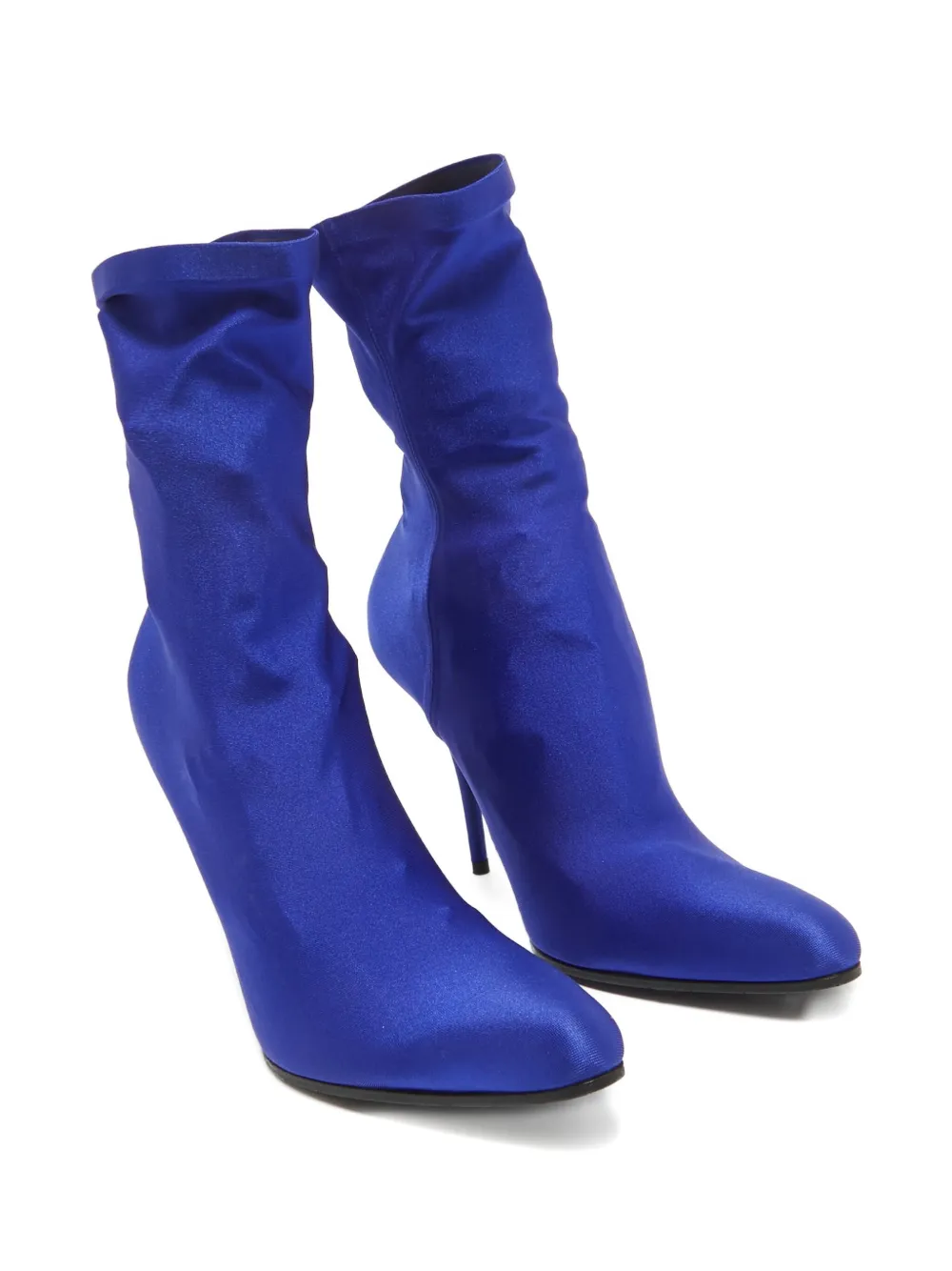 Balenciaga Pre-Owned 110 mm enkellaarzen met satijnen afwerking - Blauw