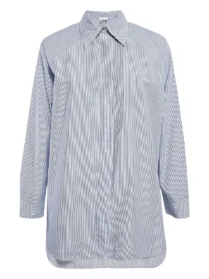 Acne Studios ストライプ クロップド シャツ | ブルー | FARFETCH JP