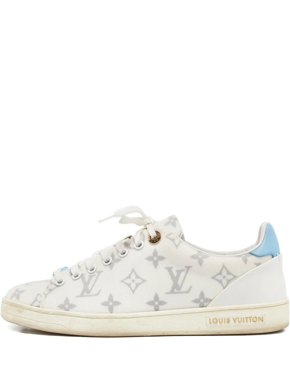 Louis Vuitton Pre-Owned monogram-pattern low-top sneakers | White | Image 1