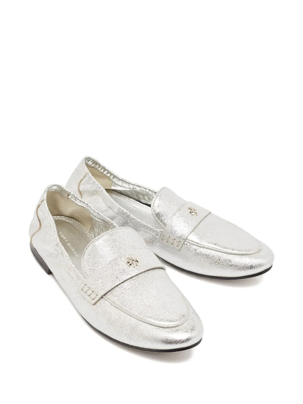 Tory Burch Pre-owned leren loafers - Metallic