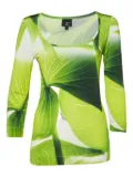 Just Cavalli Vintage pre-owned leaf-print top - Green