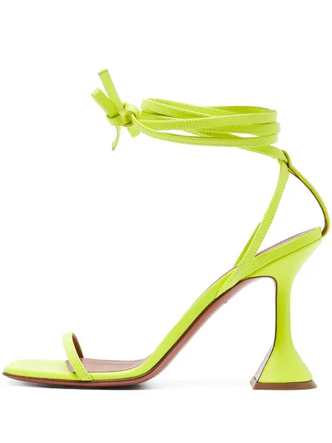 Amina Muaddi leather heeled sandals