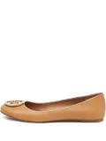 Tory Burch pre-owned leather ballet flats - Brown