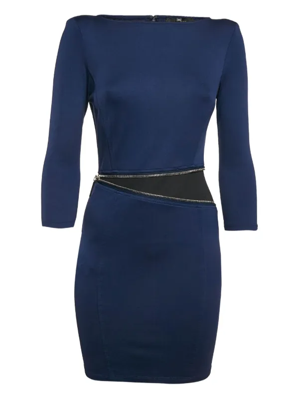 Elisabetta Franchi Long Sleeve Dress | Blue | FARFETCH
