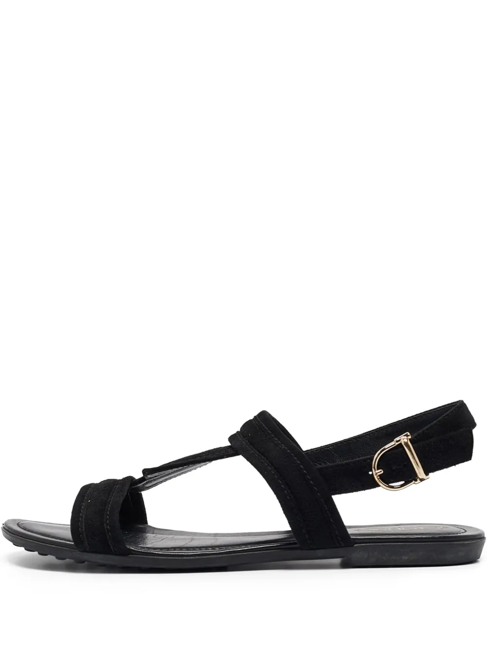 Tod's Vintage pre-owned strappy flat sandals | Black | Image 1