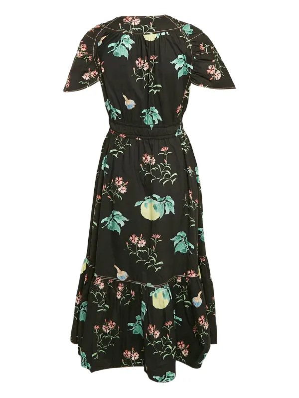 womens black midi shirt dress Mavis Midi Jersey Shirt Dress-Black
