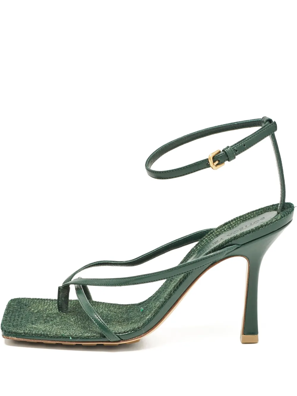 Bottega Veneta Pre-Owned 95mm leather sandals | Green | Image 1