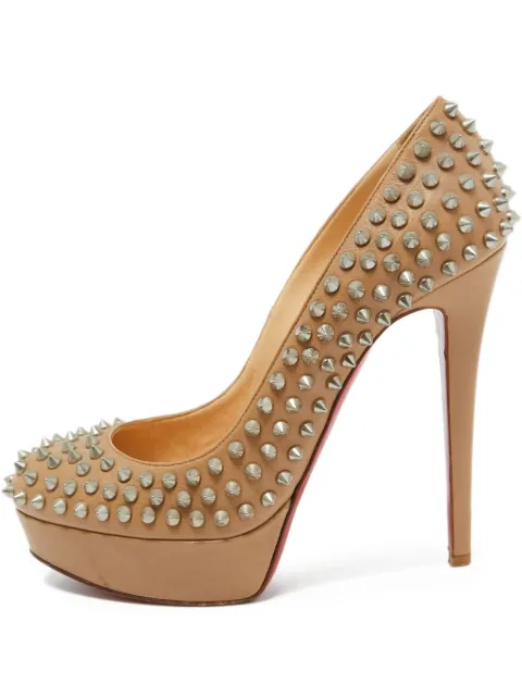 Christian Louboutin Pre-Owned zapatillas Bianca con tacón de 135mm