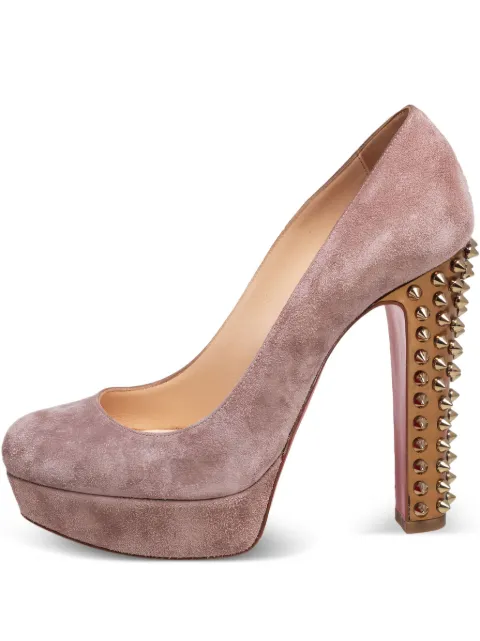 Christian Louboutin Pre-Owned 130mm suede heeled pumps