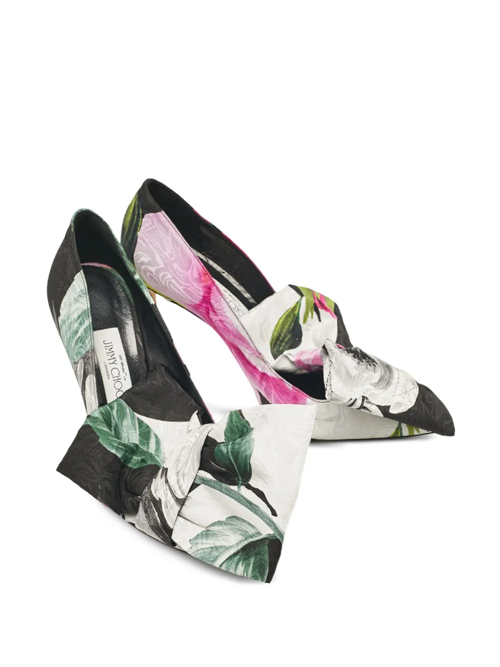 Jimmy Choo Pre-Owned floral bow pumps | Image 2