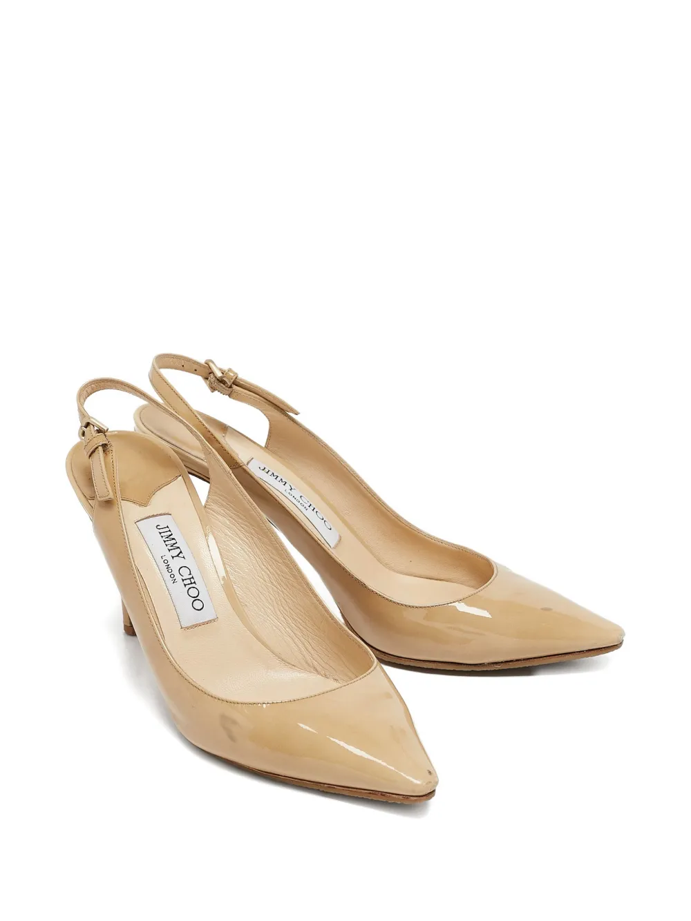 Jimmy Choo Pre-Owned 90mm patent-leather slingback pumps | Heeled Pumps | Image 2