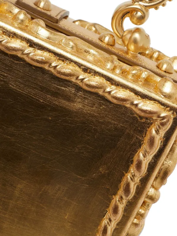 Dolce & Gabbana Pre-Owned Baroque Box Clutch Bag | Gold | FARFETCH