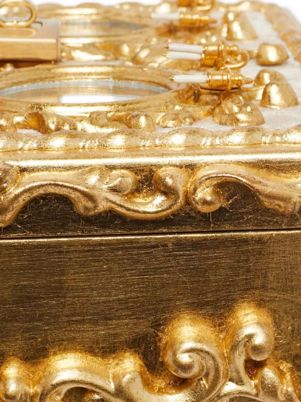 Dolce & Gabbana Pre-Owned Baroque Box Clutch Bag | Gold | FARFETCH