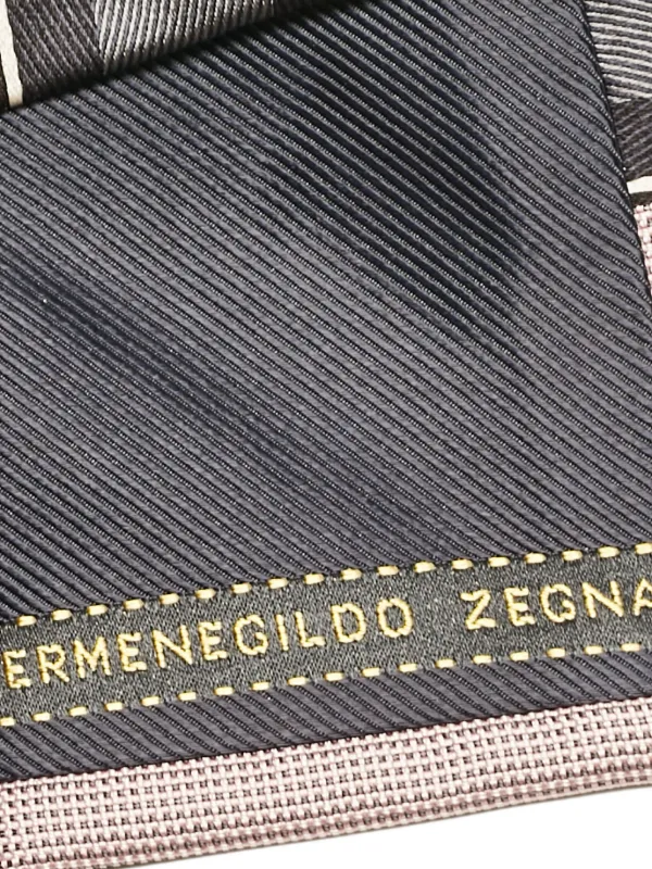 Ermenegildo Zegna Vintage Striped Silk Tie | Grey | FARFETCH GE