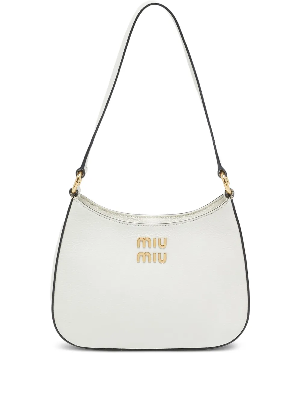 Miu Miu Pre-Owned Madras leather shoulder bag | White | Image 1
