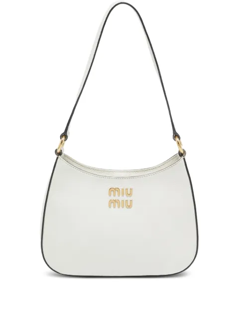 Miu Miu Pre-Owned Madras leather shoulder bag