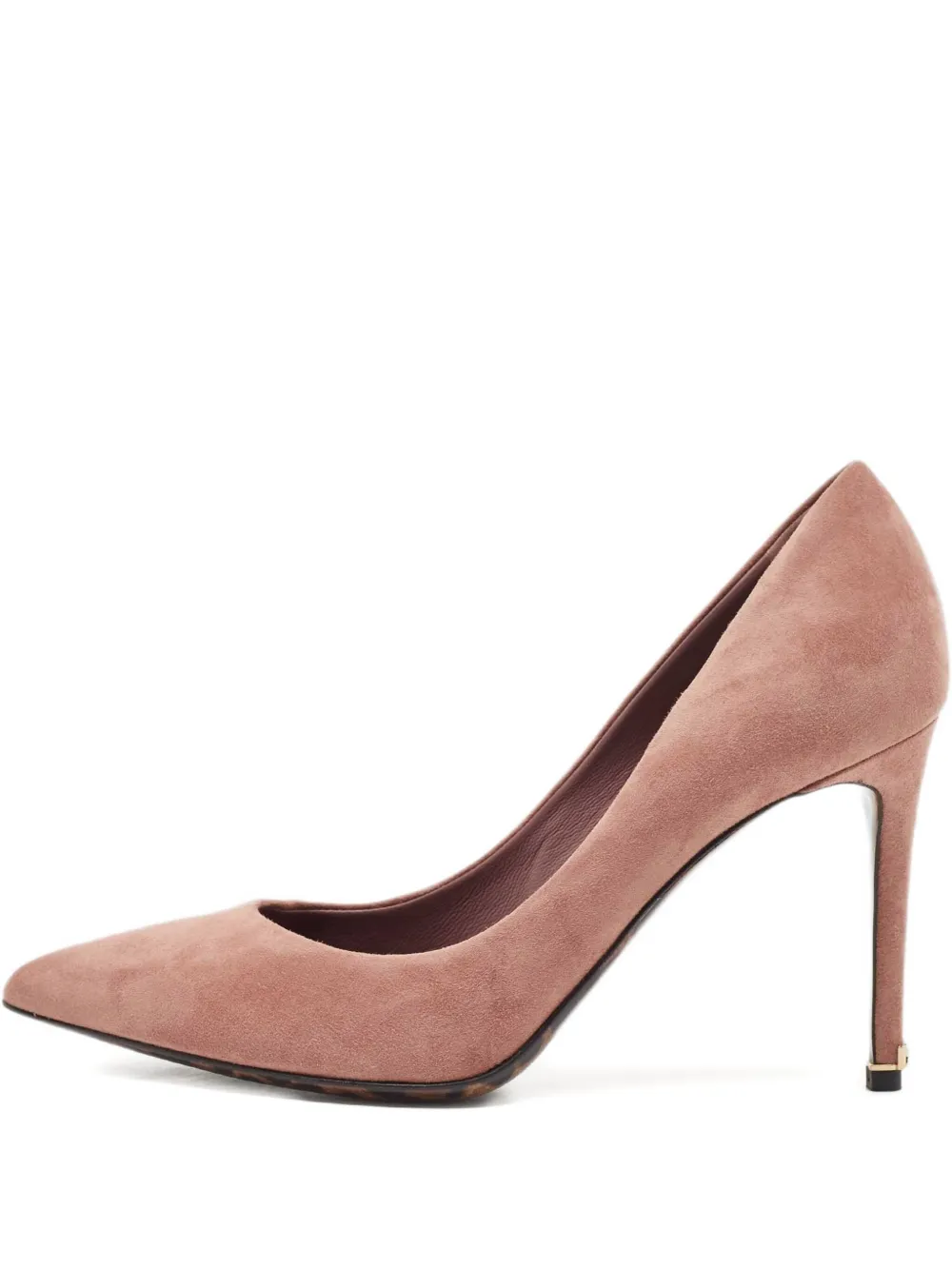 Dolce & Gabbana Pre-Owned 90mm suede leopard-lining pumps | Pink | Image 1