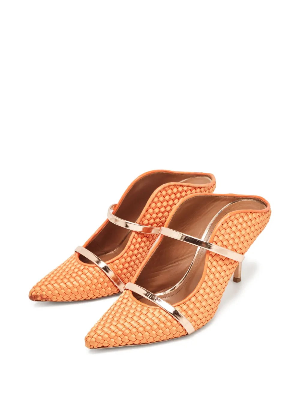 Malone Souliers pre-owned 90mm Maureen woven pointed-toe mules | Image 2