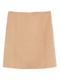 P.A.R.O.S.H. side-split wool skirt - Neutrals