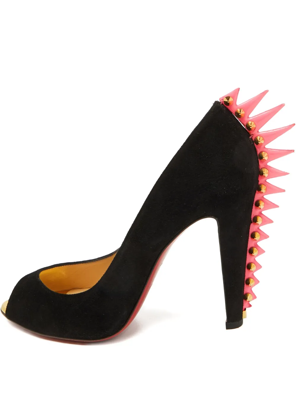 Christian Louboutin Pre-Owned 115mm spiked peep-toe pumps - ブラック Christian Louboutin Pre-Owned 115mm spiked peep-toe pumps - ブラック