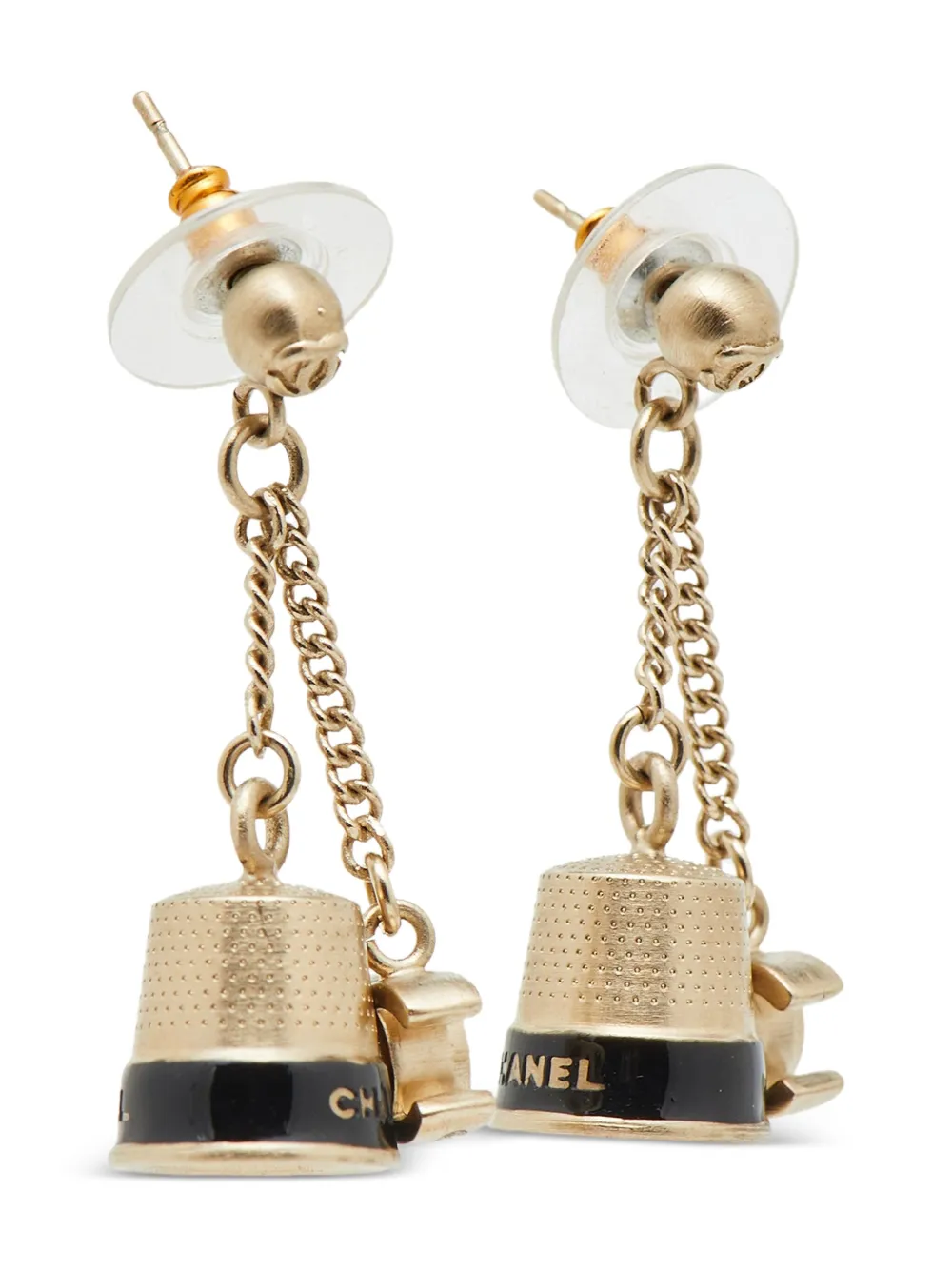 CHANEL Pre-Owned thimble drop earrings | Image 2