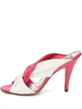 Givenchy Pre-Owned twisted leather slides - Pink
