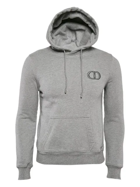Christian Dior Pre-Owned logo-embroidered hoodie