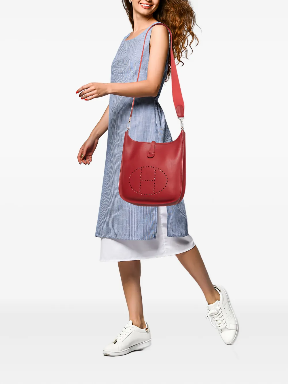 Hermès Pre-Owned Evelyne PM shoulder bag - レッド Hermès Pre-Owned Evelyne PM shoulder bag - レッド