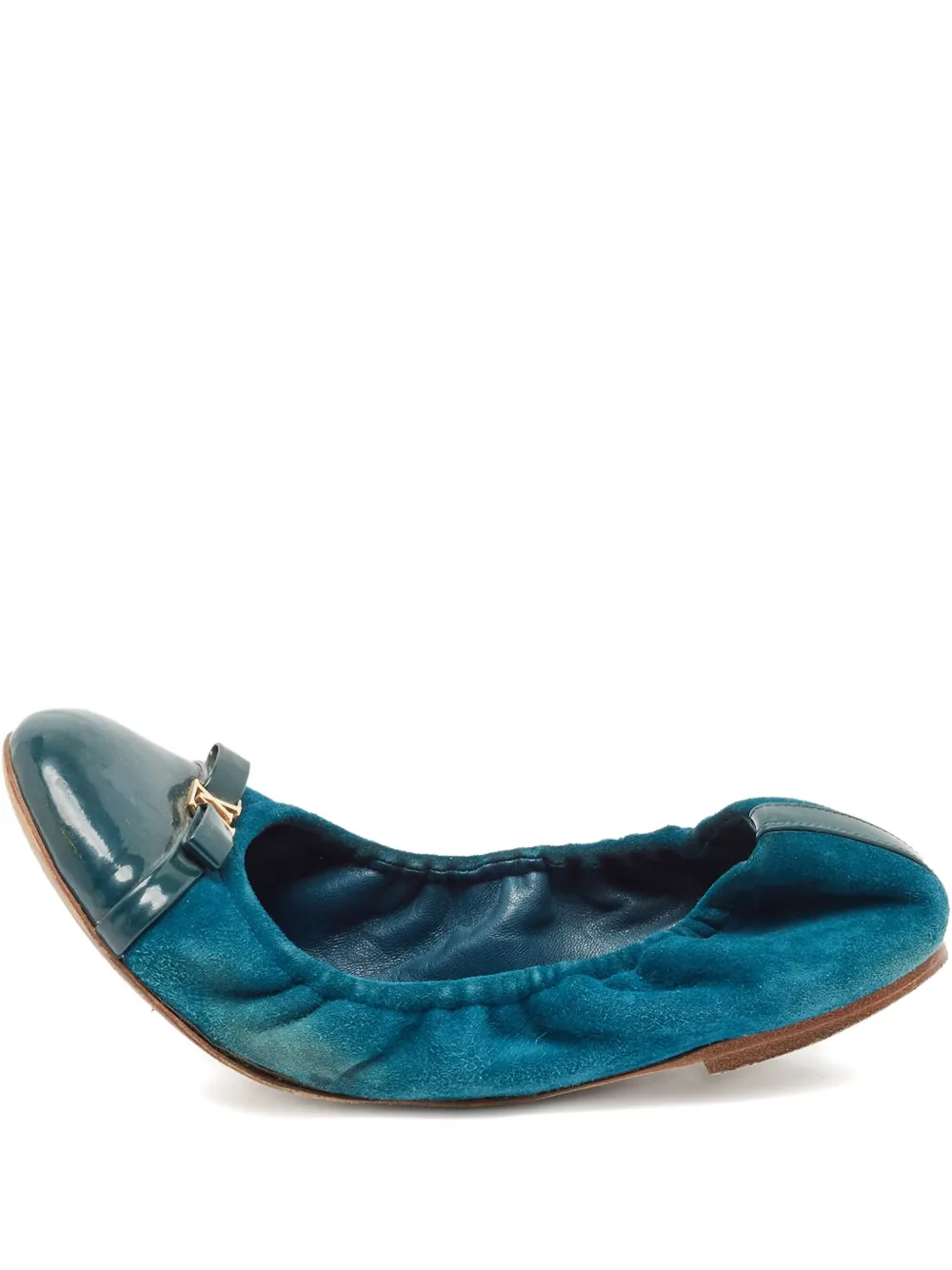Louis Vuitton Pre-Owned Elba suede ballet flats - ブルー Louis Vuitton Pre-Owned Elba suede ballet flats - ブルー