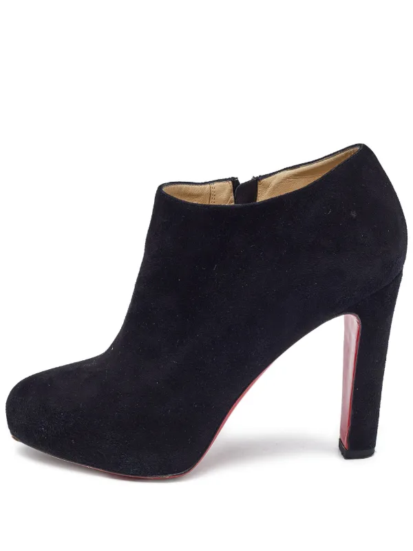 Christian Louboutin Pre-Owned 100mm Belle Ankle Boots Black FARFETCH UK