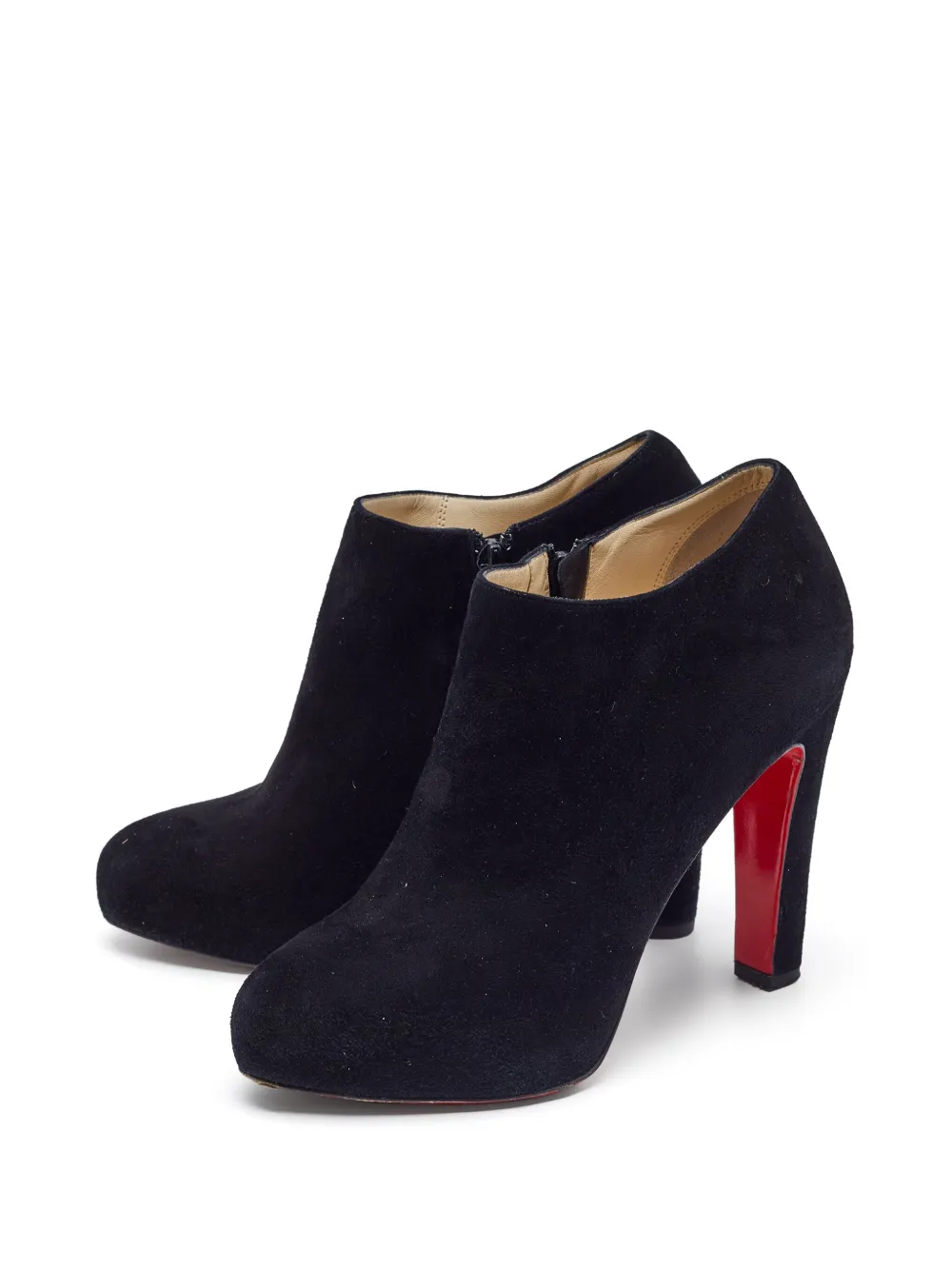 Christian Louboutin Pre-Owned 100 mm Belle enkellaarzen - Zwart