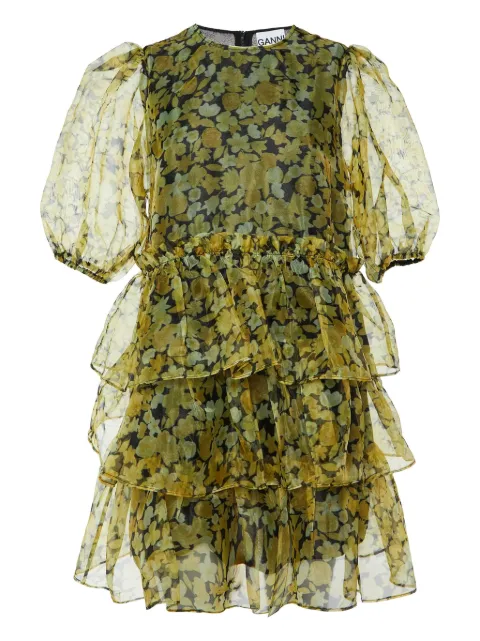 GANNI pre-owned floral-print mini dress