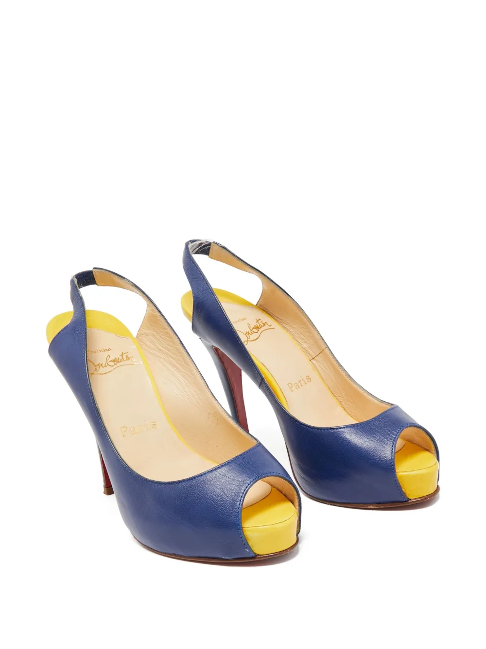 Christian Louboutin Pre-Owned 2023 125 mm No Prive pumps - Blauw