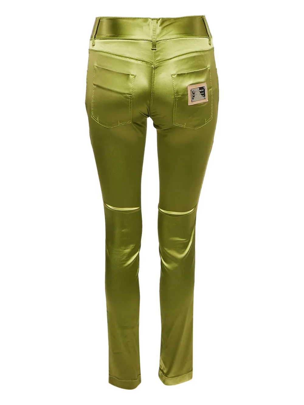 Dolce & Gabbana Pre-Owned Satijnen zijden broek - Groen