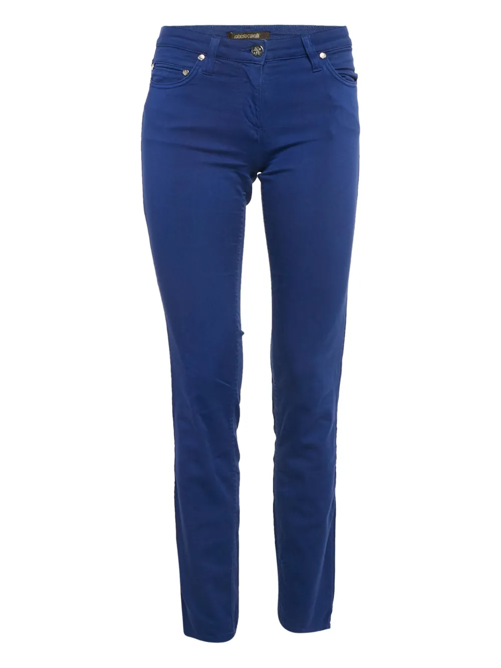 2024 pre-owned embroidered cotton trousers