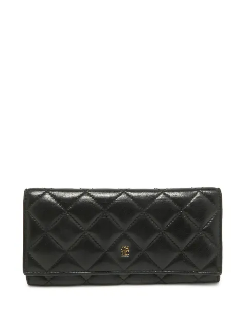 Carolina Herrera Vintage quilted leather long wallet